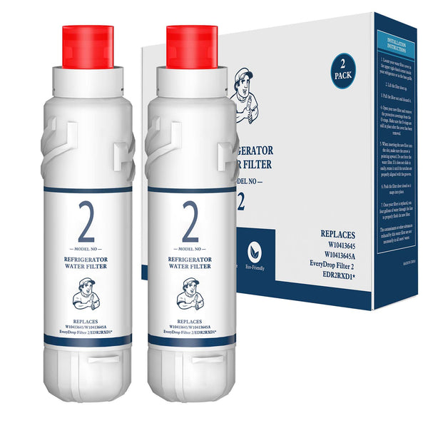 EDR2RXD1 W10413645A 9082 Compatible Refrigerator Water Filter 2pk